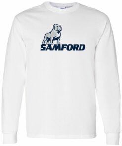 Samford University Bulldogs Primary Logo Youth Shirt Sweatshirt Pullover Hoodie Reprinted Full Color Full Size