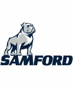 Samford University Bulldogs Primary Logo Youth Shirt Sweatshirt Pullover Hoodie Reprinted Full Color Full Size