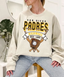 San Diego Baseball Crewneck Sweatshirt, Vintage San Diego Baseball Shirt, San Diego MLB Shirt, Baseball Fan Gifts, San Diego Fan Shirt