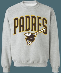 San Diego Padres PADRE Vintage MLB Crewneck Sweatshirt Hoodie Shirt Gifts for MLB Fans