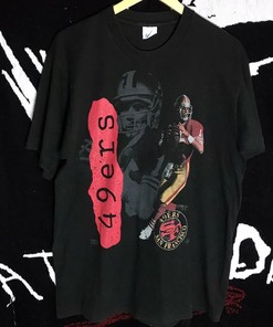 San Francisco 49Ers NFL Vintage Style 90s Tshirt Pullover Hoodie Crewneck Sweatshirt Reprinted Full Color Full Size Gifts For NFL Fans