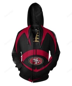 San Francisco 49Ers Nfl Football 3D All Over Print Zip Up Hoodie Option