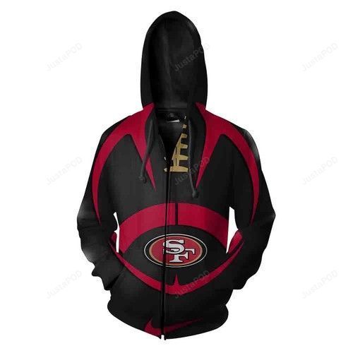 San Francisco 49Ers Nfl Football 3D All Over Print Zip Up Hoodie Option