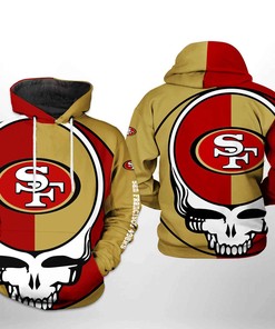San Francisco 49Ers Nfl Grateful Dead 3D All Over Print Zip Up Hoodie Option