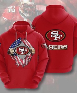 San Francisco 49Ers Nfl Hoodie 3D All Over Printed Hoodie, Zip Up Hoodie