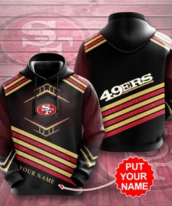 San Francisco 49Ers Nfl Logo 3D Hoodie Personalized Custom Name 3D Hoodie 3D Printed Pull Over Hoodie, Zip Up Hoodie