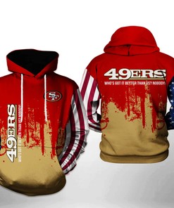 San Francisco 49Ers Nfl Team Us 3D All Over Print Zip Up Hoodie Option