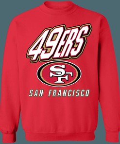 San Francisco 49ers Retro 90's NFL Crewneck Sweatshirt Hoodie Shirt Gifts for Fans
