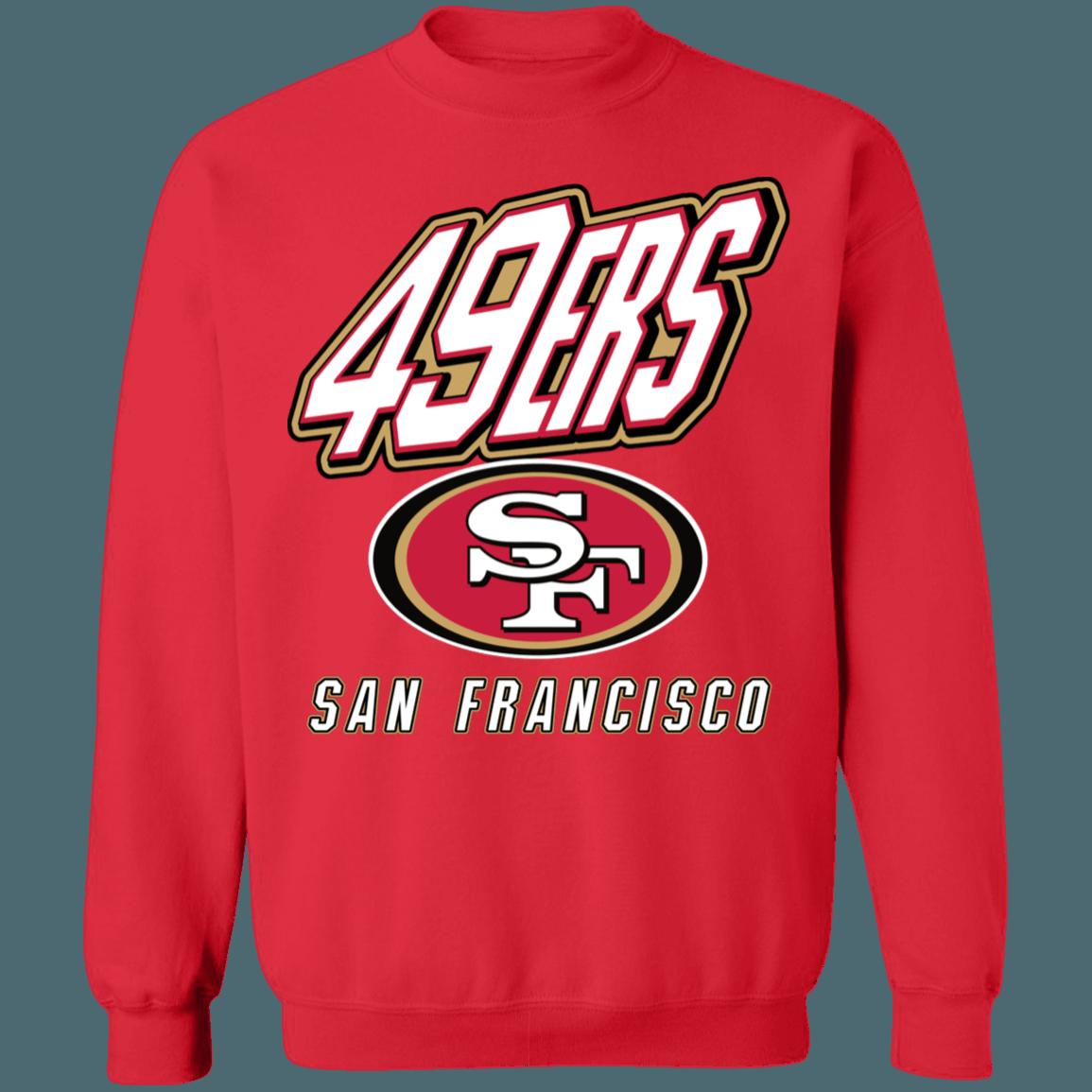 San Francisco 49ers Retro 90's NFL Crewneck Sweatshirt Hoodie Shirt Gifts for Fans