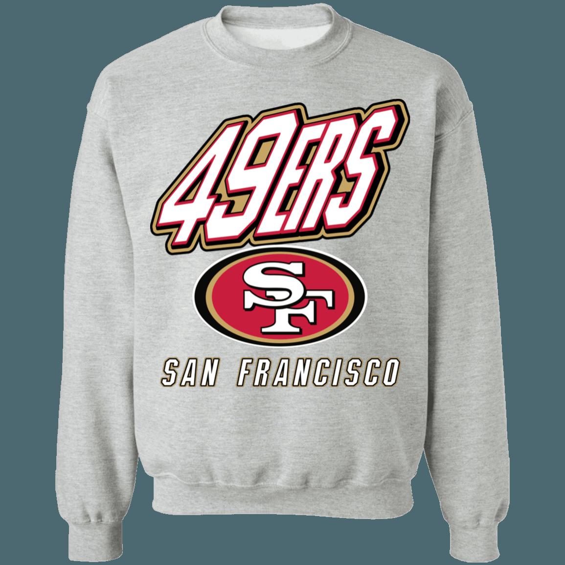 San Francisco 49ers Retro 90's NFL Crewneck Sweatshirt Hoodie Shirt Gifts for Fans - Image 2