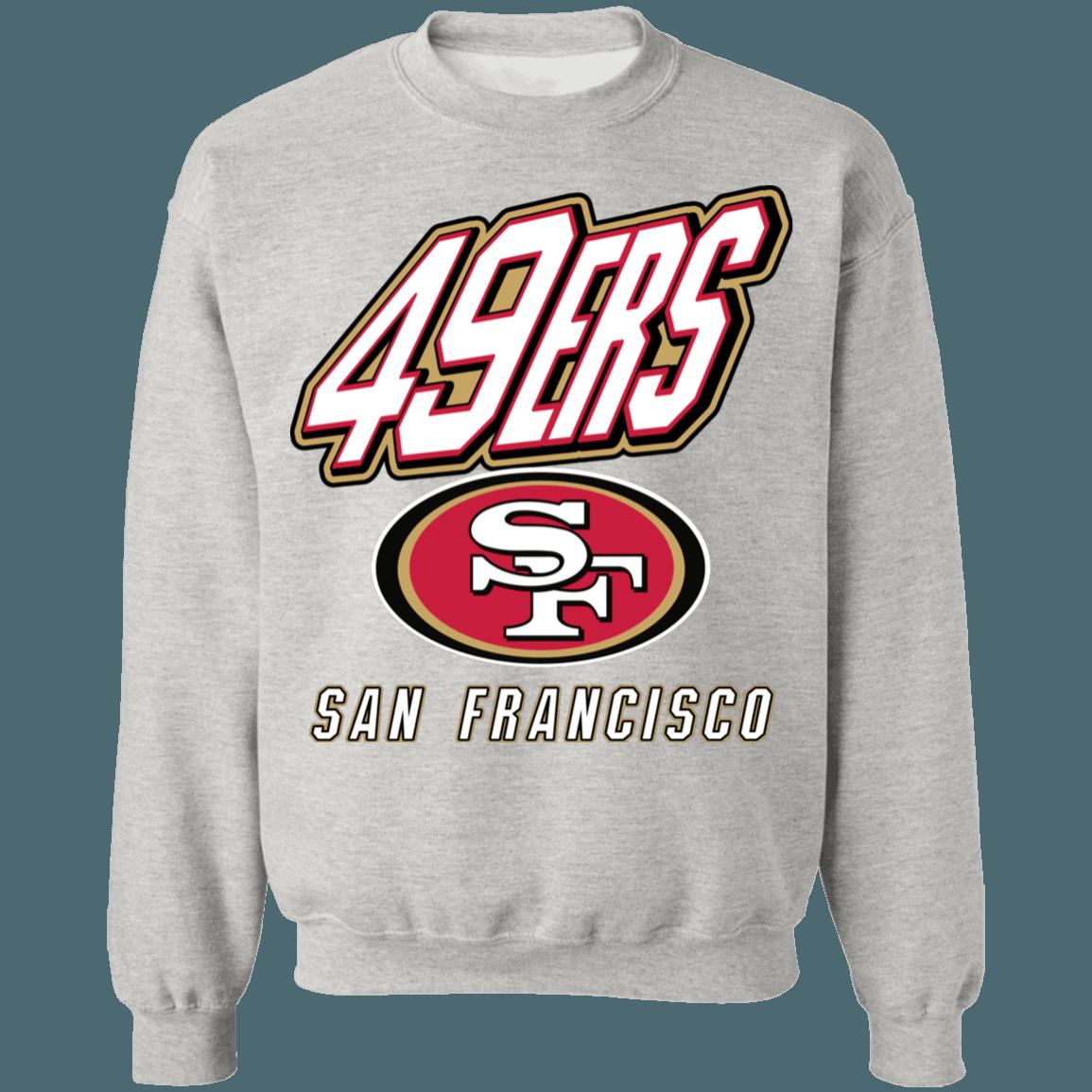 San Francisco 49ers Retro 90's NFL Crewneck Sweatshirt Hoodie Shirt Gifts for Fans - Image 3