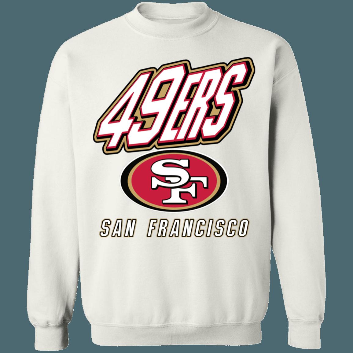 San Francisco 49ers Retro 90's NFL Crewneck Sweatshirt Hoodie Shirt Gifts for Fans - Image 4