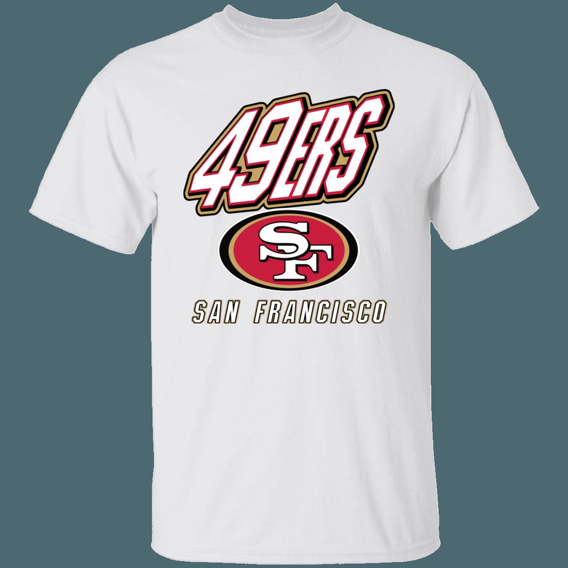 San Francisco 49ers Retro 90's NFL T-Shirt Sweatshirt Hoodie Gifts for Fans - Image 3