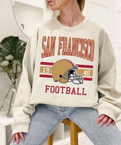 San Francisco Football Sweatshirt, Vintage Retro San Francisco Football Crewneck Sweatshirt, American Football Fan, NFL Shirt