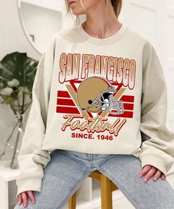San Francisco Football Team Sweatshirt, Vintage San Francisco Football Crewneck Sweatshirt, American Football Fan, NFL Shirt