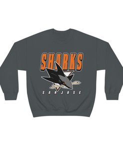 San Jose Sharks HALLOWEEN Retro NHL Crewneck Sweatshirt Hoodie Shirt Gifts for Fans