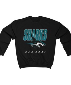 San Jose Sharks Retro Style NHL Crewneck Sweatshirt Hoodie Shirt Gifts for Fans