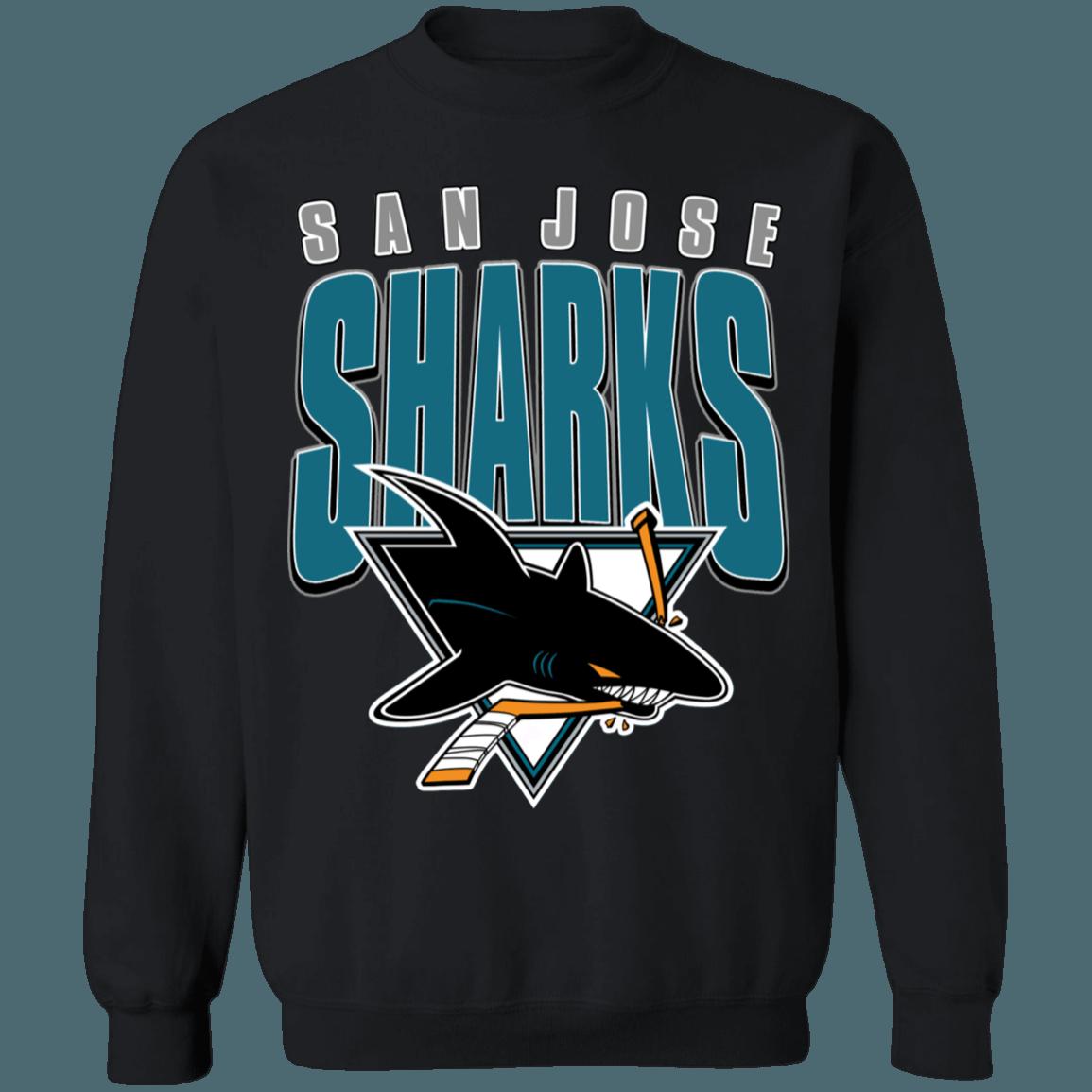 San Jose Sharks Vintage NHL Crewneck Sweatshirt Hoodie Shirt Gifts for Fans