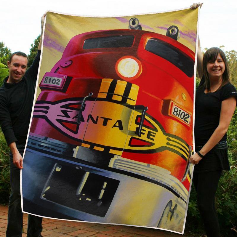 Santa Fe BNSF Blanket Gifts for Santafe Lovers
