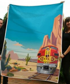 Santafe Blanket Santa Fe Chief Gift for Family, Kid, Parent