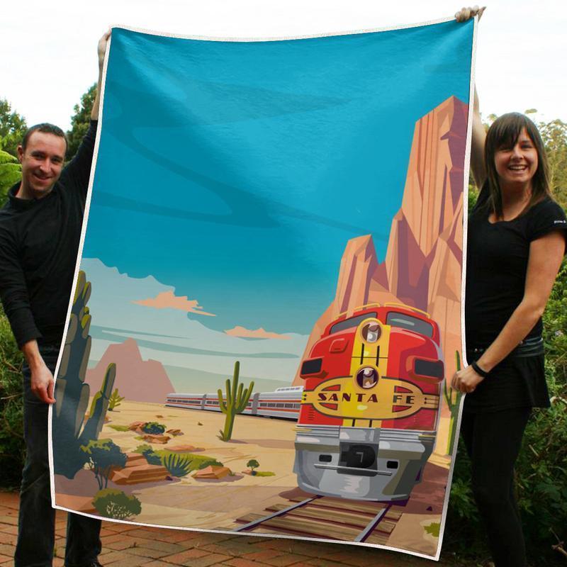 Santafe Blanket Santa Fe Chief Gift for Family, Kid, Parent