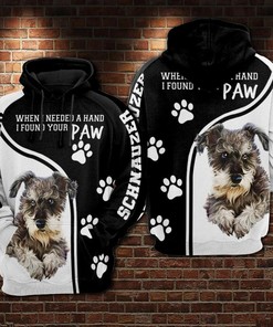 Schnauzer Nfl 3D All Over Printed Hoodie, Zip Up Hoodie