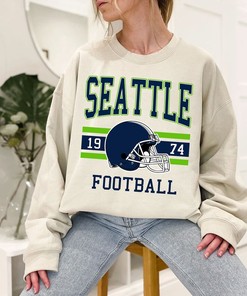Seattle Football Sweatshirt, Vintage Retro Seattle Football Crewneck Sweatshirt, American Football Fan, NFL Shirt