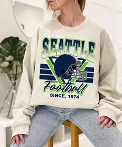 Seattle Football Team Sweatshirt, Vintage Seattle Football Crewneck Sweatshirt, American Football Fan, NFL Shirt