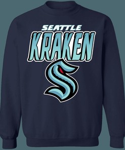 Seattle Kraken Retro Heavyweight NHL Crewneck Sweatshirt Hoodie Shirt Gifts for Fans