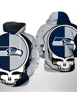 Seattle Seahawks Nfl Grateful Dead 3D All Over Print Zip Up Hoodie Option