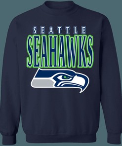 Seattle Seahawks Vintage NFL Crewneck Sweatshirt Hoodie Shirt Gifts for Fans