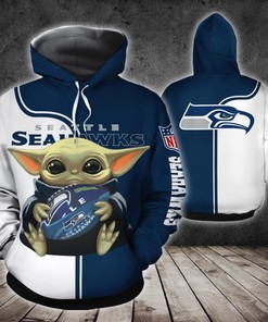 Seattle Seahawks Yoda Nfl 3D All Over Print Zip Up Hoodie Option