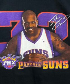Shaq Oneal Phoenix Suns NBA Vintage Style 00s Basketball Tshirt Sweatshirt Hoodie Crewneck Sweatshirt Pullover Reprinted Full Color Full Size Gifts for NBA Fans