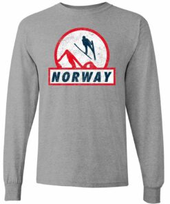 Ski Jumping Norway - Winter Sports Shirt Sweatshirt Pullover Hoodie Reprinted Full Color Full Size