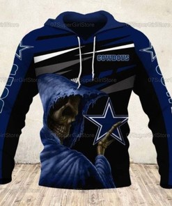 Skull Dallas Cowboys Nfl Football Team 3D All Over Print Zip Up Hoodie Option