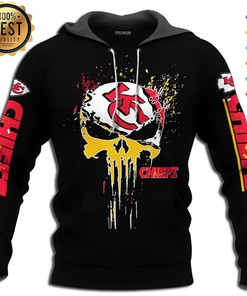 Skull Kansas City Chiefs American Football Team Nfl 3D All Over Print Zip Up Hoodie Option