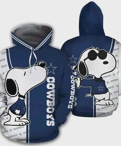Snoopy Dallas Cowboys Nfl 3D All Over Print Zip Up Hoodie Option