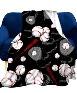 Soccer Blanket Lightweight, Baseball Basketball Throw Blankets For Sport Fans