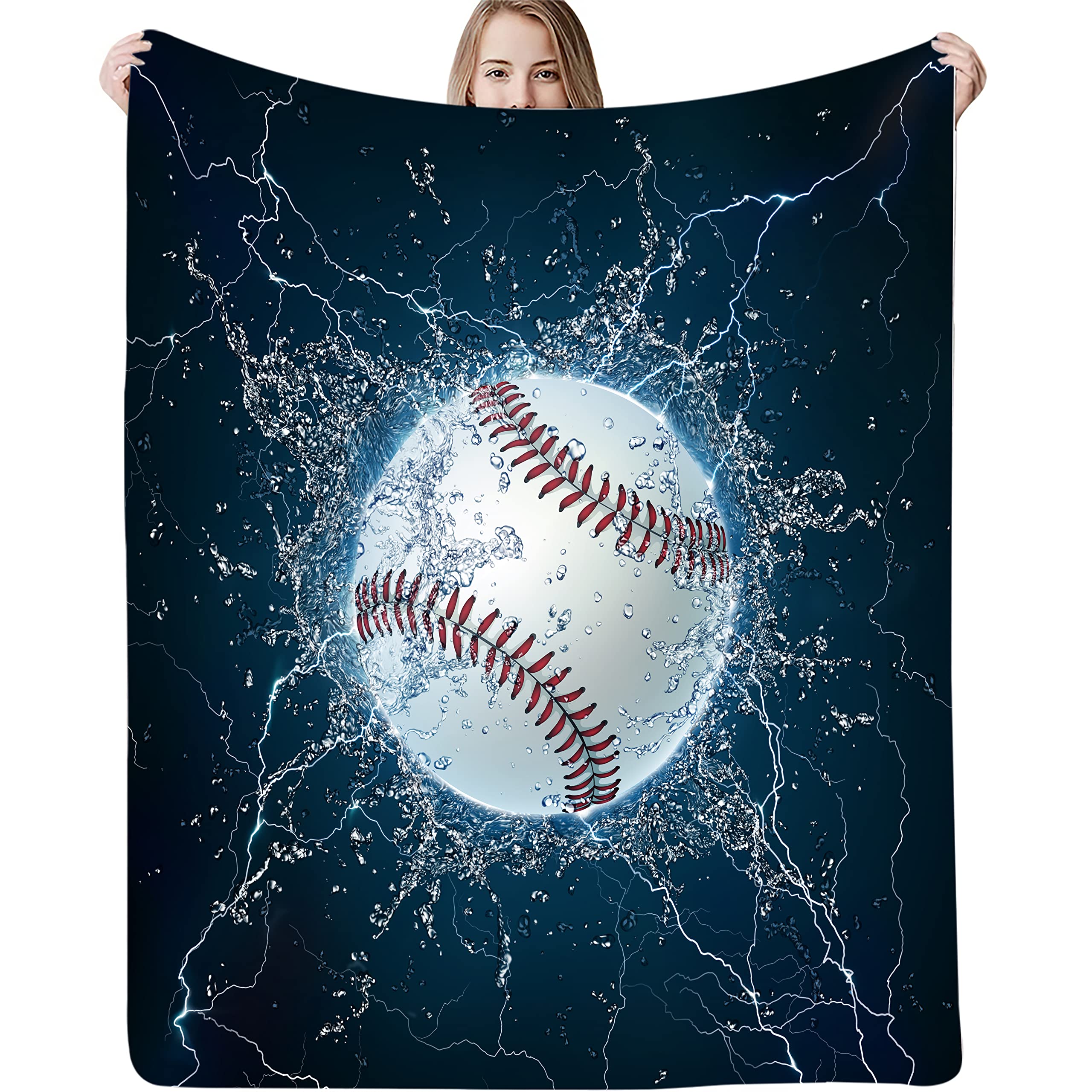 Soft Baseball Blanket, Throw Blanket For Kids And Adults