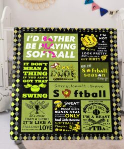 Softball Blanket Flannel Ultra-Soft Plush Lightweight Couch Sofa, Gifts For Lovers Sports