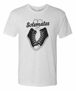 Solemates - Valentines Day Anniversary Sweet Triblend Shirt Sweatshirt Pullover Hoodie Reprinted Full Color Full Size