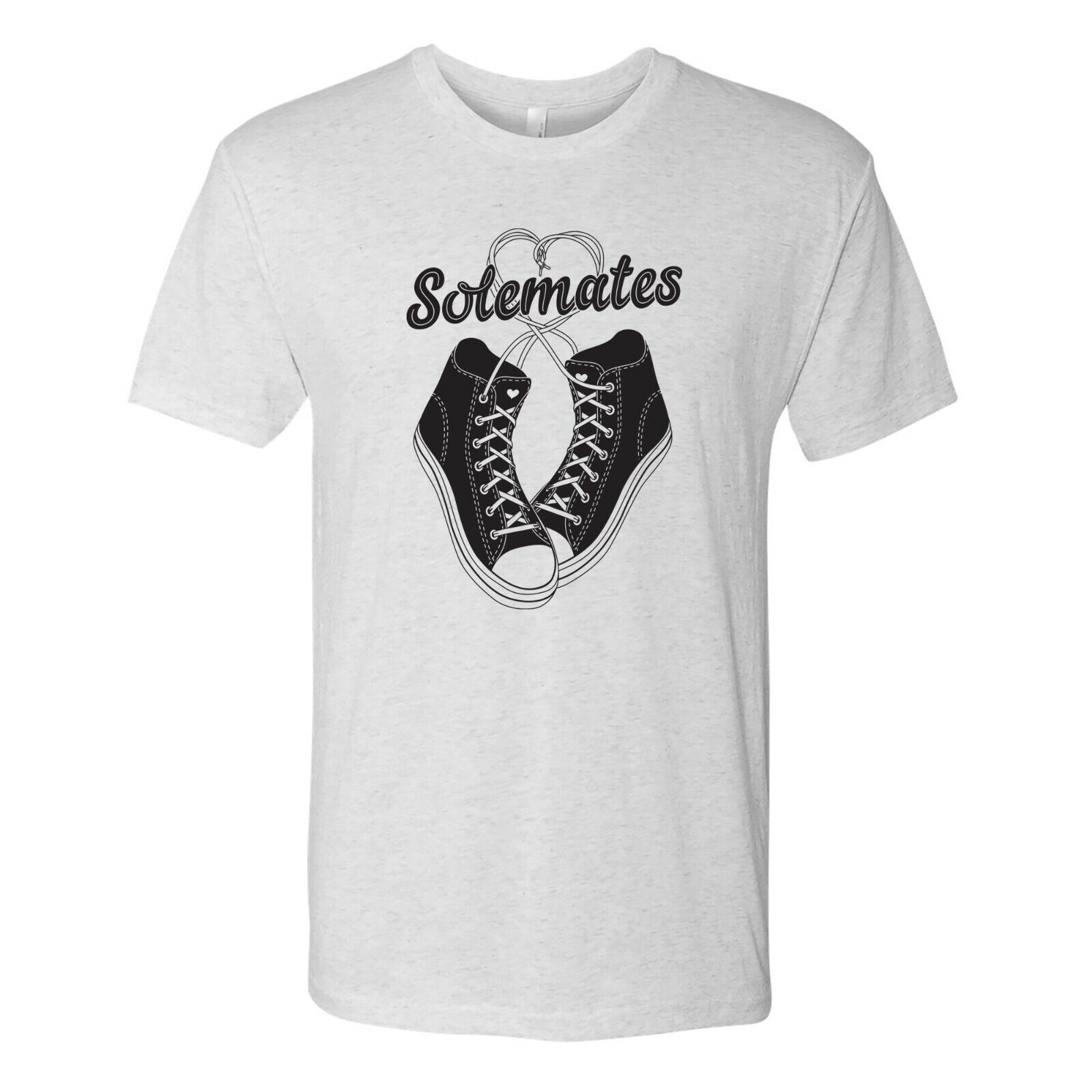 Solemates - Valentines Day Anniversary Sweet Triblend Shirt Sweatshirt Pullover Hoodie Reprinted Full Color Full Size