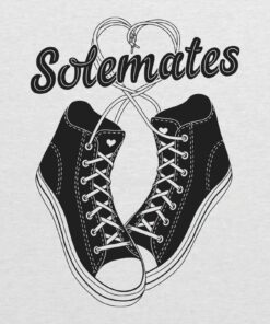 Solemates - Valentines Day Anniversary Sweet Triblend Shirt Sweatshirt Pullover Hoodie Reprinted Full Color Full Size