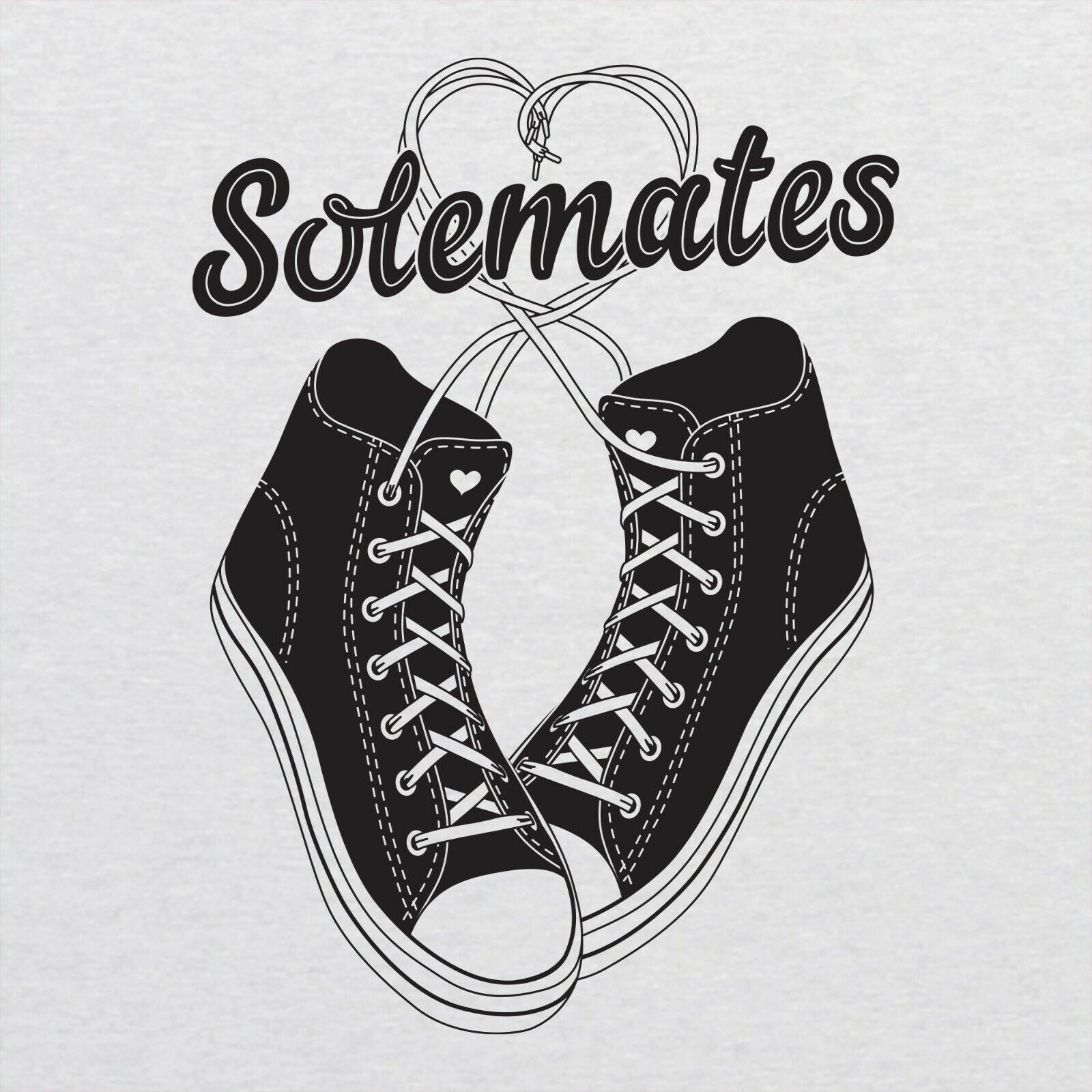 Solemates - Valentines Day Anniversary Sweet Triblend Shirt Sweatshirt Pullover Hoodie Reprinted Full Color Full Size