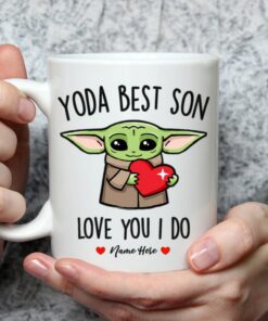 Son Gifts, Yoda Best Son Mug, Best Son Ever Gift, Baby Yoda Coffee Mug, Funny Gift For Son, World's Best Son Gift