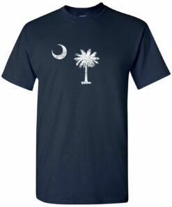South Carolina State Flag - Hometown Pride Souvenir Basic Shirt Sweatshirt Pullover Hoodie Reprinted Full Color Full Size