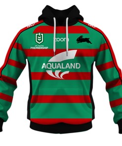 South Sydney Rabbitohs 3D Hoodie Zip Hoodie, Nrl 3D All Over Print Hoodie Zip Hoodie