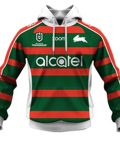 South Sydney Rabbitohs Away Jersey 3D Hoodie Zip Hoodie, Nrl 3D All Over Print Hoodie Zip Hoodie