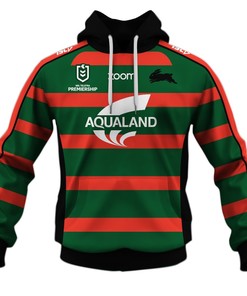 South Sydney Rabbitohs Home Jersey 3D Hoodie Zip Hoodie, Nrl 3D All Over Print Hoodie Zip Hoodie