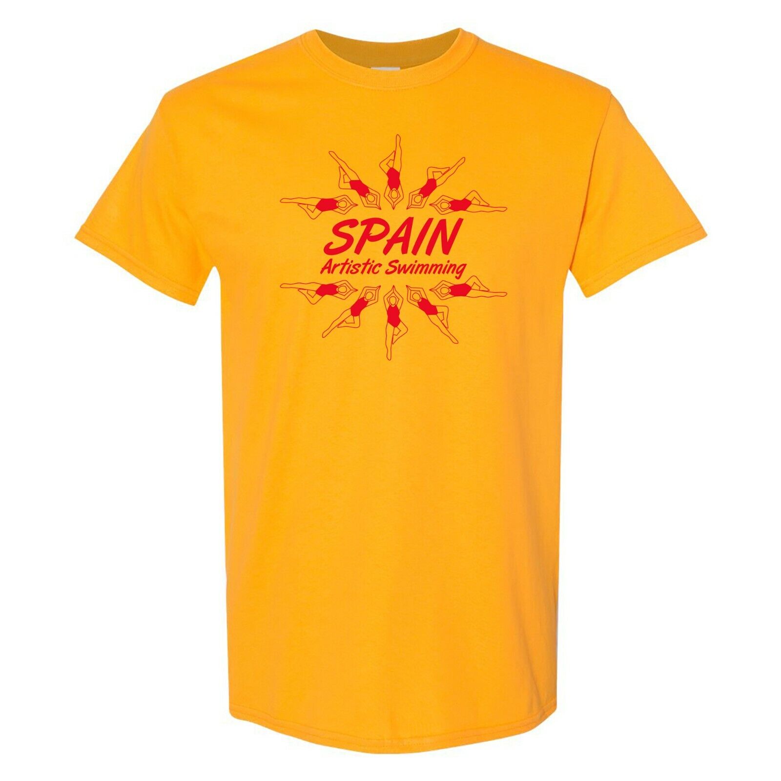 Spain Artistic Swimming - Summer Games Sport Shirt Sweatshirt Pullover Hoodie Reprinted Full Color Full Size